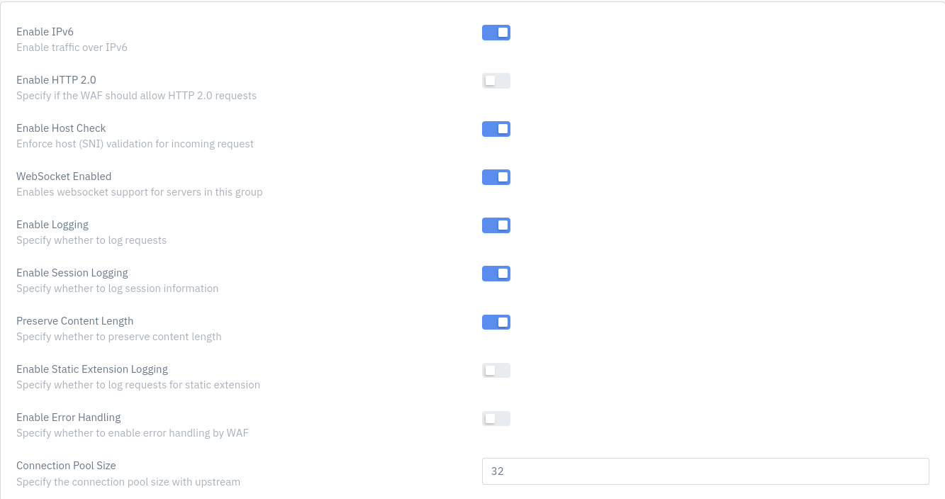 Listener Operational Settings