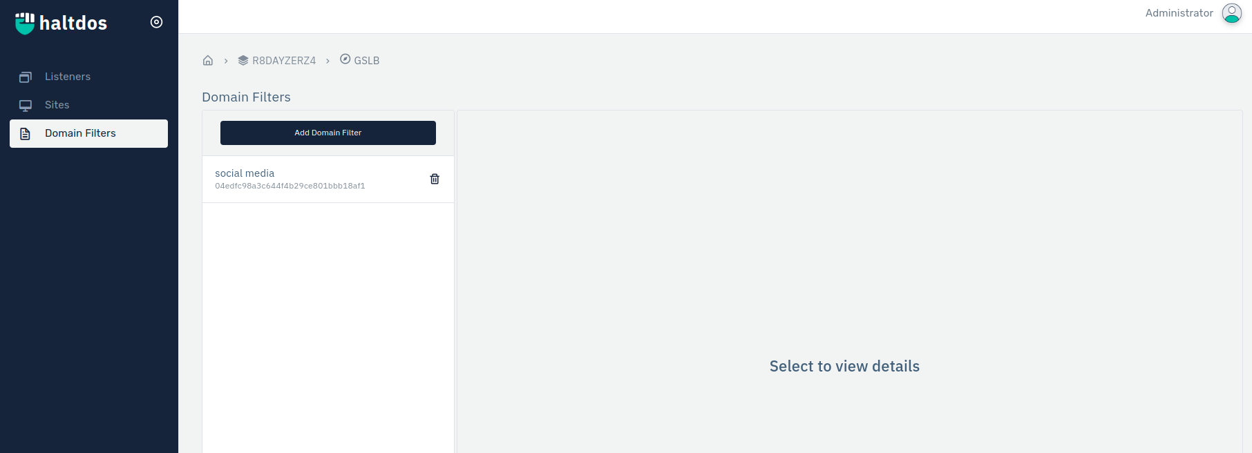 domain filters