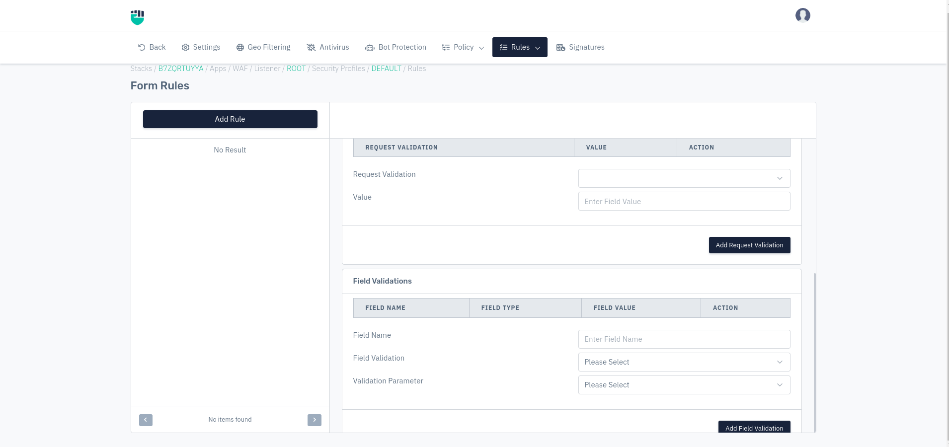 Form Page Screen