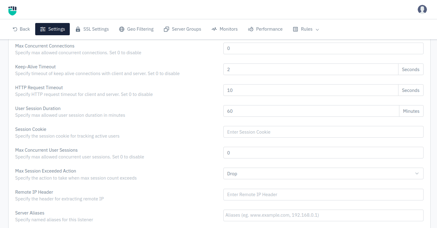 Listener settings2