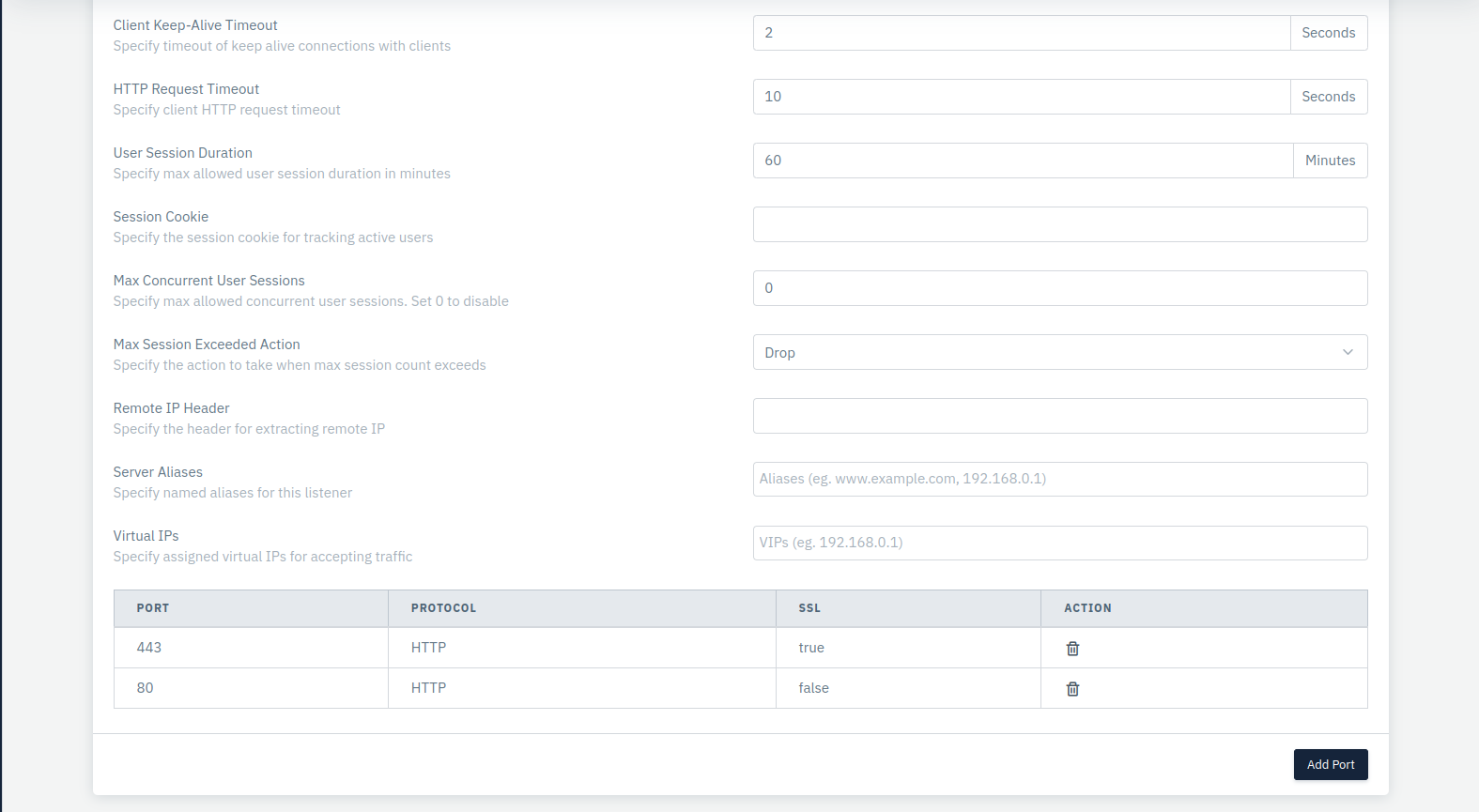 Listener settings2
