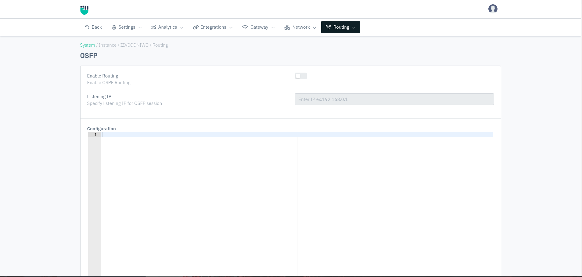 Routing Tables