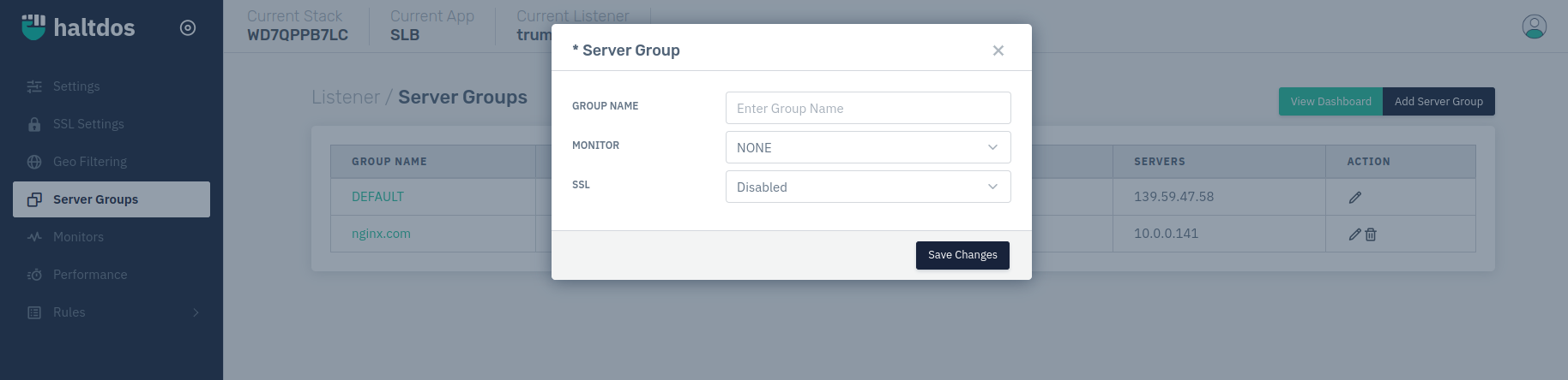 Server group