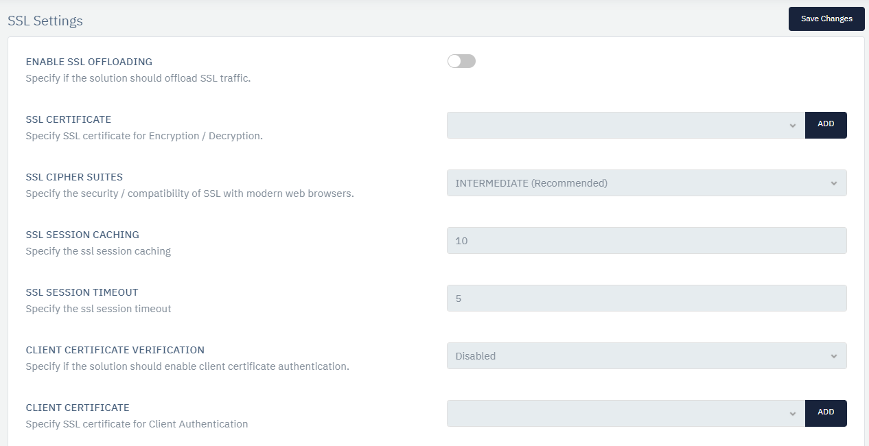SSL Settings