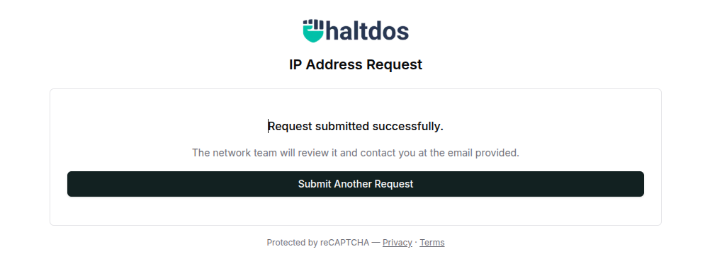 Submit IP Request