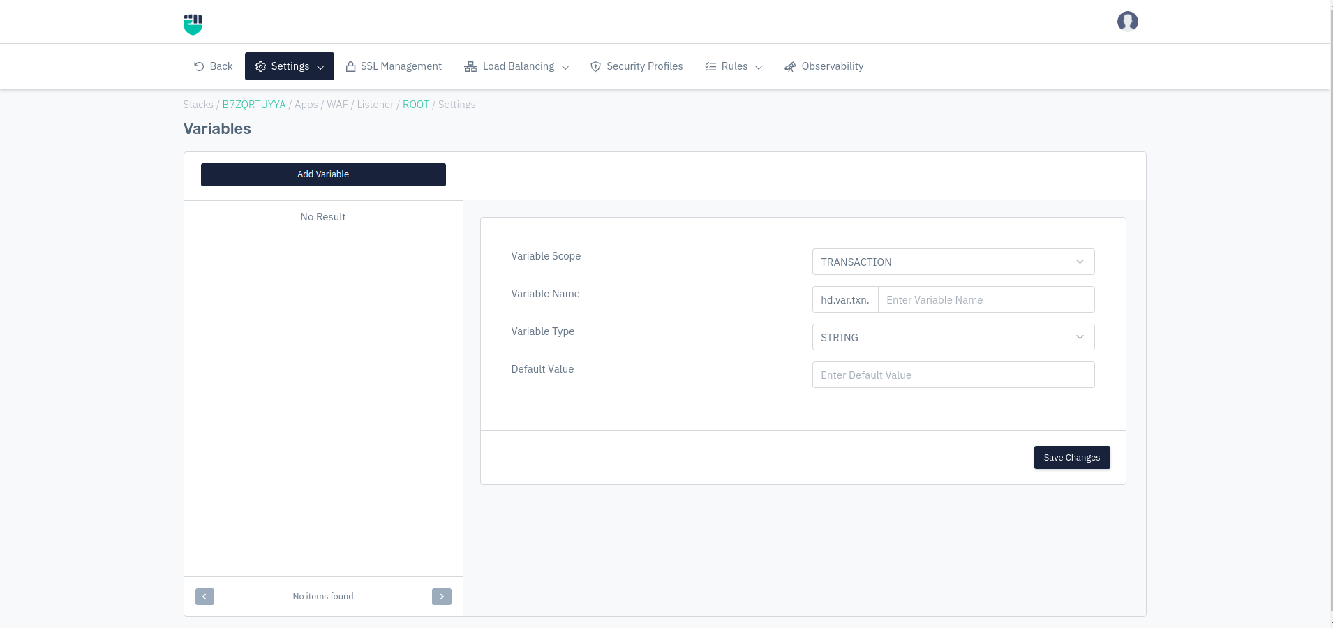 Listener Operational Settings